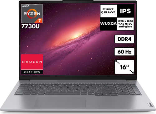 ThinkBook 16 G6 ABP Ryzen 7-7730U 24 GB 4 TBSSD Radeon Graphics 16" WUXGA (1920x1200) Windows 11 Pro Notebook 21KK000WTR BT56