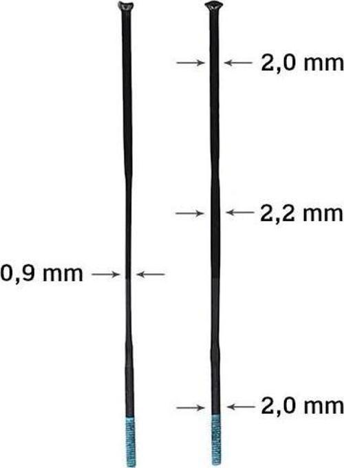 Dura Ace WH-R9270-C60 Jant Seti için jant teli 248mm