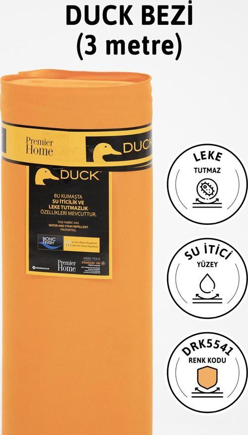 Premier Metrelik Duck Keten Kumaş Su İtici Bez 3 Metre DRK5541 - Turuncu
