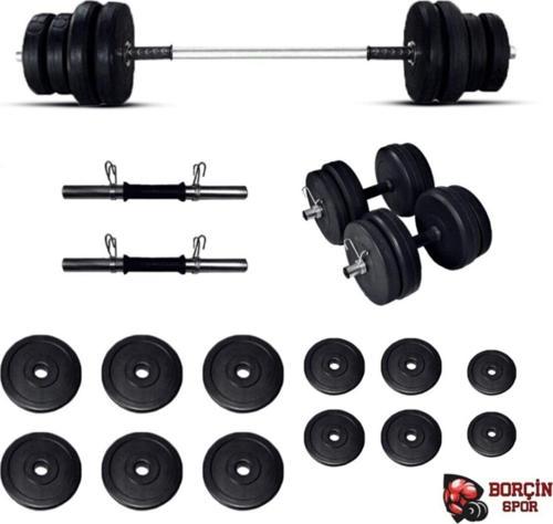 85 Kg Halter Ve Dambıl Seti Ağırlık Seti Vücut Geliştirme Seti