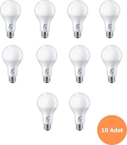 12W Bulb Led Ampul 3200K Sarı Işık 10 Adet