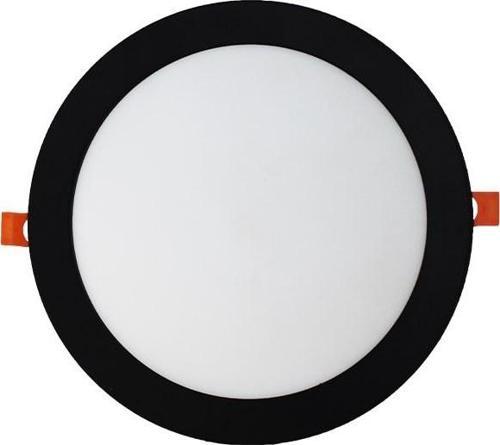 18W Sıva Altı Yuvarlak Siyah Led Panel 3200K Sarı Işık 2 Adet