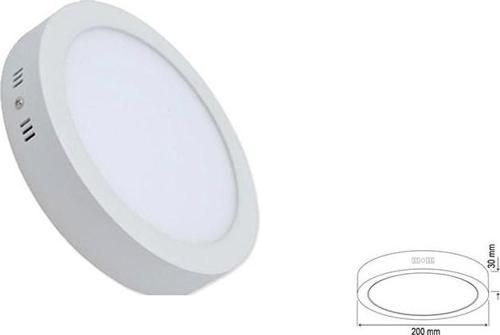18W Sıva Üstü Yuvarlak Led Panel Beyaz Işık