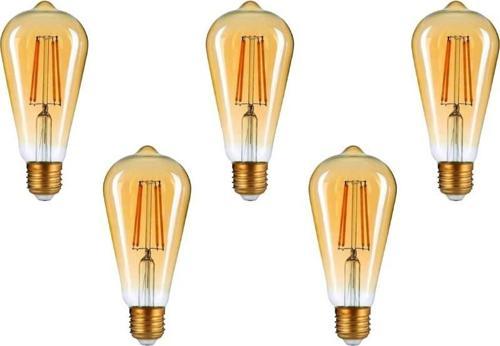 4W Rustik Ampul 2500K (Amber Işık) ST64 - 5 ADET