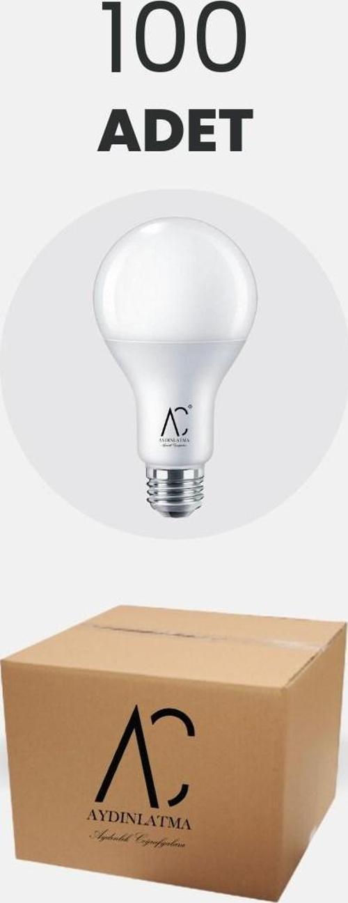 9W Bulb Led Ampul 6500K Beyaz Işık - 100 Adet