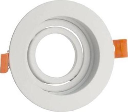 Gu10 Dekoratif Yuvarlak Metal Kasa Beyaz