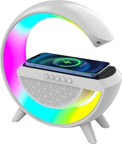 RGB Ledli ve Kablosuz Telefon ŞarjlI Bluetooth G Hoparlör