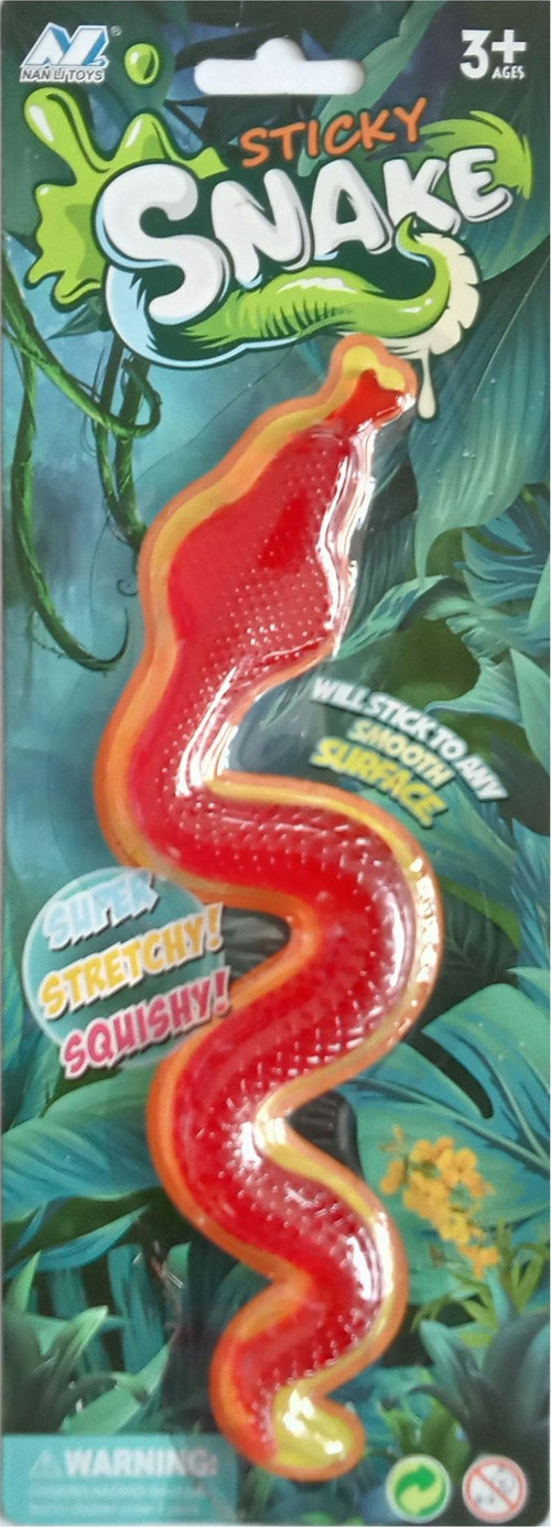 Oyuncak Yılan Kırmızı Renk Süper Uzayan ve Yapışan Squishy Oyuncak