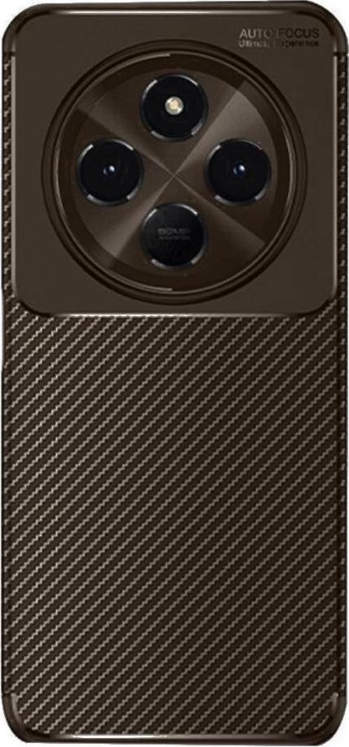 Tecno Spark 30 Kılıf Focus Carbon Silikon Kapak