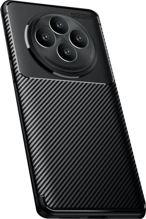 Tecno Spark 30C Kılıf Focus Carbon Silikon Kapak