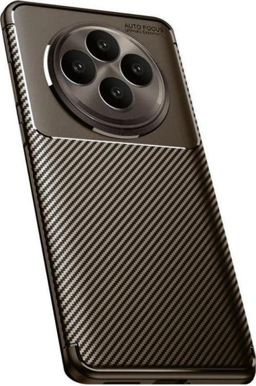 Tecno Spark 30C Kılıf Focus Carbon Silikon Kapak