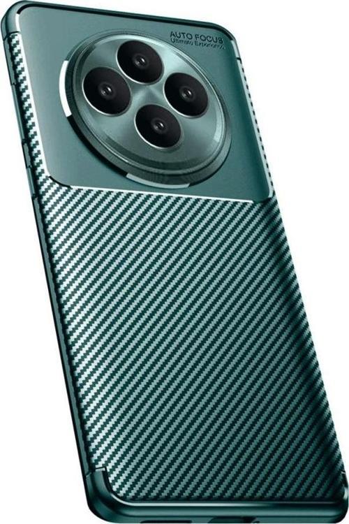 Tecno Spark 30C Kılıf Focus Carbon Silikon Kapak