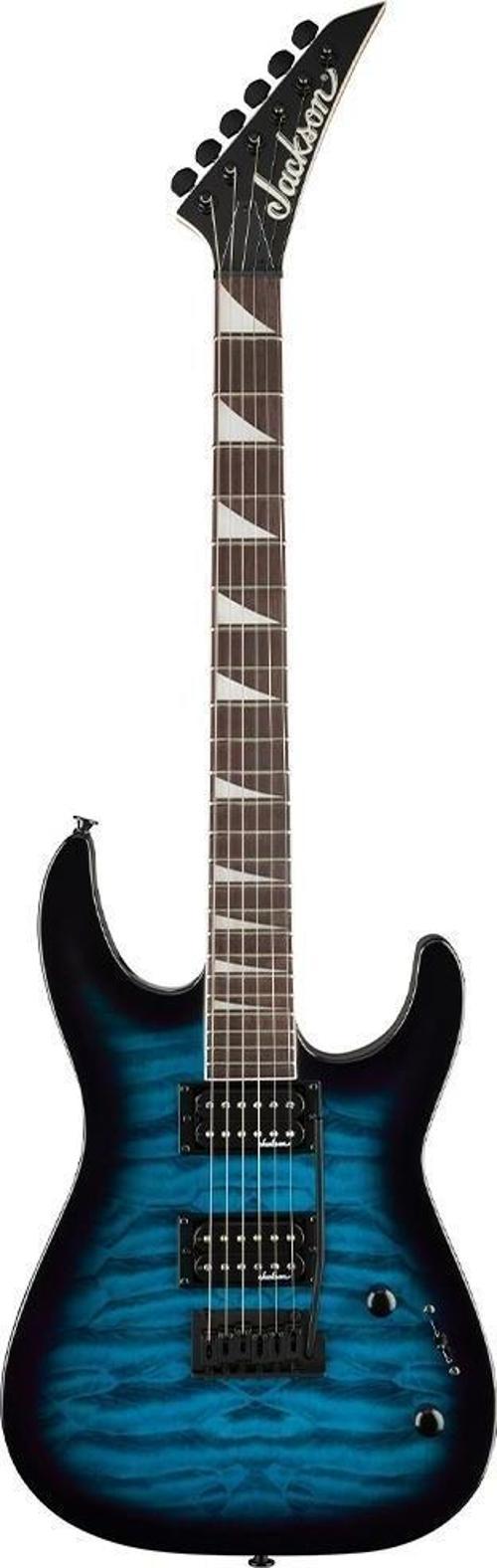 JS20 Dinky DKQ 2PT Amaranth Klavye Transparent Blue Burst Elektro Gitar