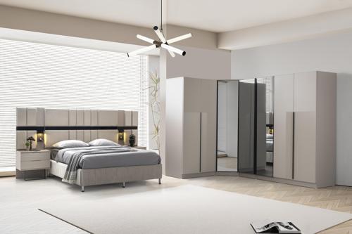 Ren Köşe Yatak Odası Takımı %100 MDF 