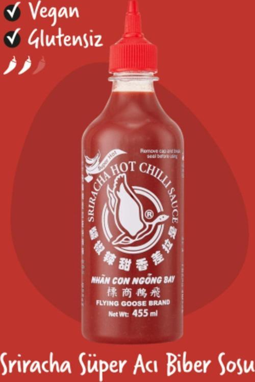 Sriracha Süper Acı Chilli Biberi Sosu 455Ml