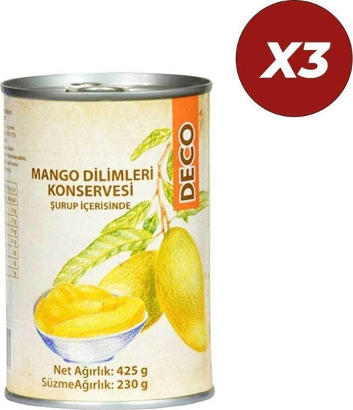Mango Dilimleri Konservesi 425 Gr 3 Adet