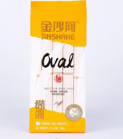 Jınshahe Oval Eriştesi ( Oval Noodle) - 500G