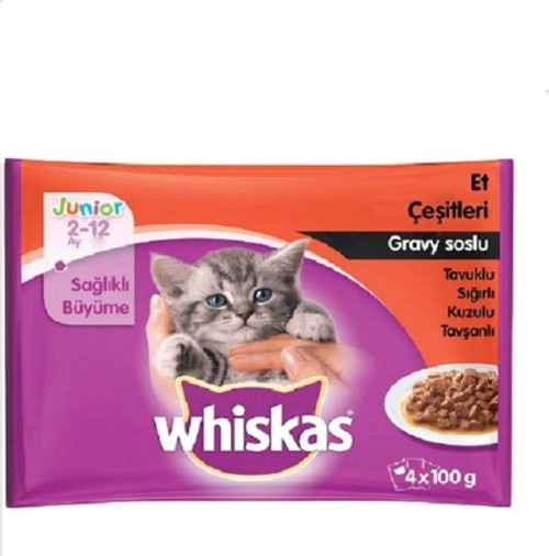 Klasik Seçenek Etli Yavru Kedi 4 Lü Pouch Mama X 5 Paket