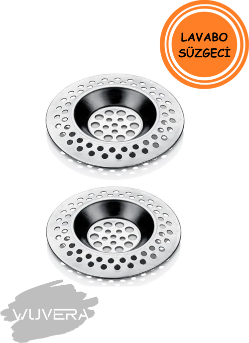 Paslanmaz Çelik Lavabo Gider Süzgeci – 2'li Set