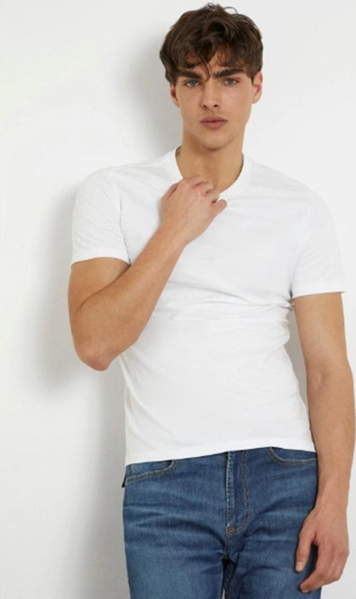 Bisiklet Yaka Pamuk T-Shirt