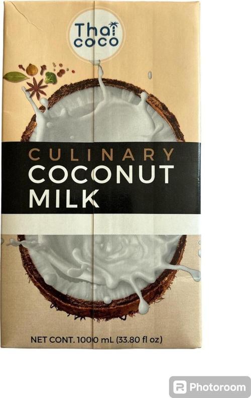 Thai Coco Hindistan Cevizi Sütü 1 Lt, Vegan Süt, Coconut Milk, Edt Kullanım Vegan Süt