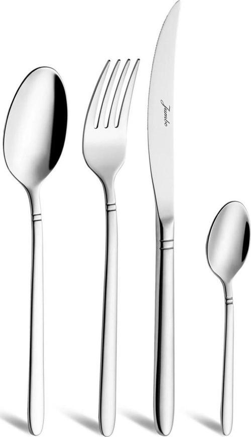 2002 24 Parça 6 Kişilik Tatlı Çatal Kaşık Bıçak Takımı Çelik