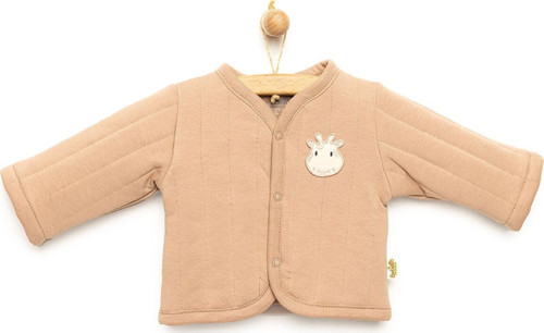 Yenidoğan Organic Giraffe Kapitone Hırka Unisex