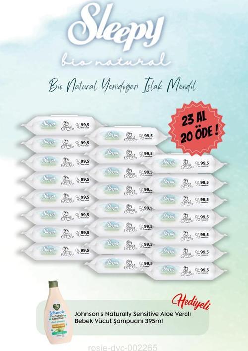 23 Al 20 Öde Yenidoğan Islak Havlu 40'lı ve Johnson Bebe Vücut Şampuan Hediye