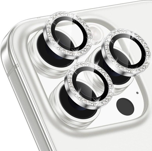İphone 16 Pro Max & 16 Pro Uyumlu Taşlı Kamera Koruyucu Premium Görünüm ve Kalite Netliği Ko