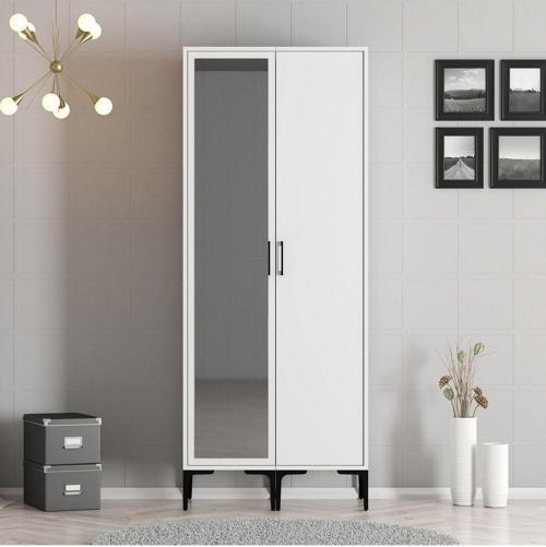 Kumsal 2 Kapılı Gardrop Rs - Beyaz