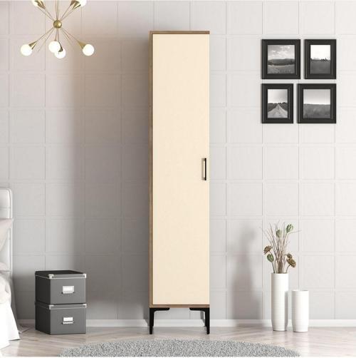 Kumsal 1 Kapılı Gardrop S - Krem