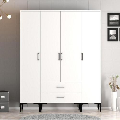 Kumsal 4 Kapılı Gardrop Sts - Beyaz