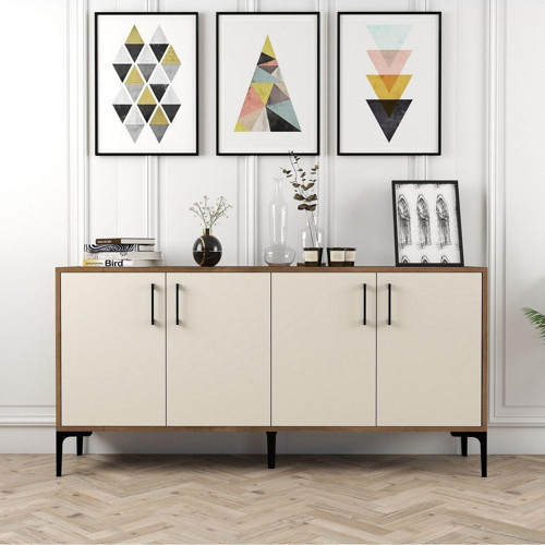 Kiev 160cm Konsol - Ceviz - Krem