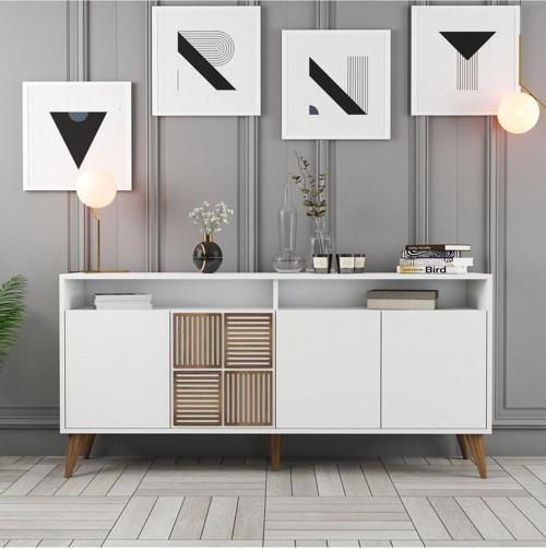 Milan 160cm Konsol - Beyaz - Beyaz