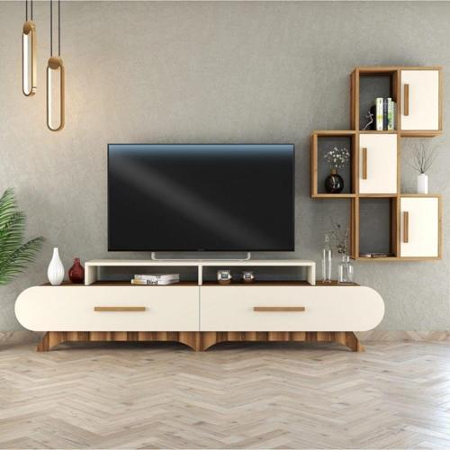 Flora Duvar Raflı Tv Ünitesi