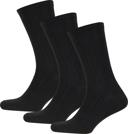 Bambu Asker Çorap Siyah 3'lü Paket