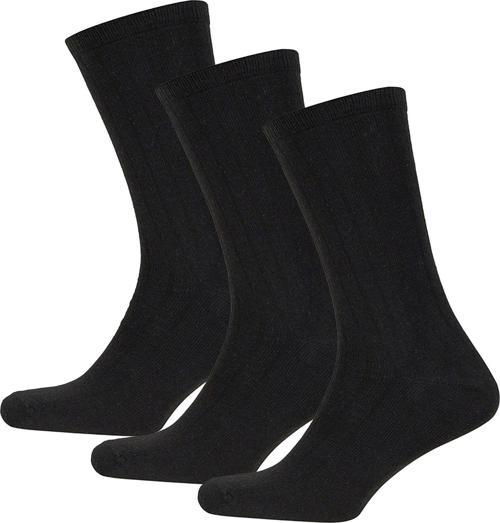 Bambu Asker Çorap Siyah 3'lü Paket