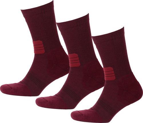 Active Çorap Unisex 3'lü Paket Bordo