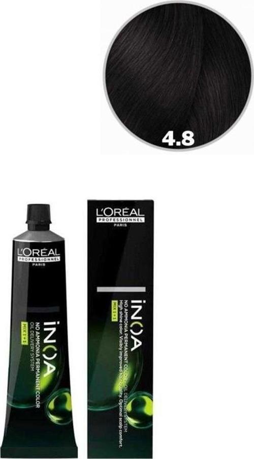 Loreal Professionnel Inoa 4.8 Kahve Moka 60 gr Saç Boyası