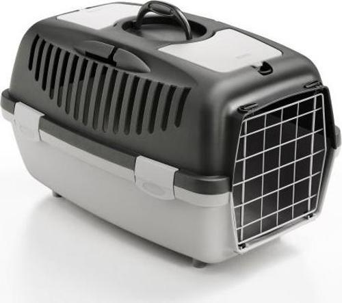 Gulliver 2 Metal Kedi Köpek Taşıma Kabı Gri 55X36X35 Cm