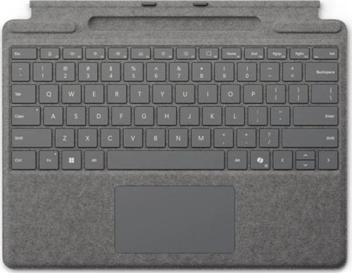 Surface Pro Copilot+, Pro 10, Pro 9, Pro 8 Uyumlu Q US İngilizce Klavye (Kalemsiz) – Gri – 8XA-00238