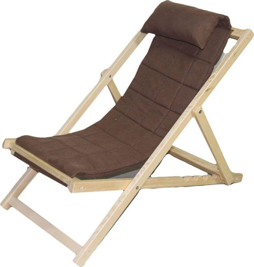 Katlanabilir Sandalye/ Şezlong Sandalye Doğal Kahverengi Bahçe&Balkon&Teras&Plaj&Piknik