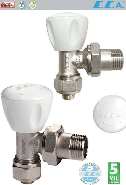 Rv3 Köşe Radyatör Vanası 2 Adet Pex 1/2''X16 Mm 602120721