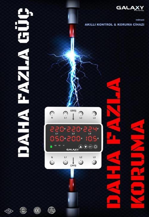 D380 Profesyonel Trifaze Kontrol Cihazı Yüksek-Alçak Voltaj Akım Koruyucu (Konut İşyeri Fabrikalar)