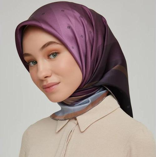 E21KA8652D0306 Dj Saf İpek Eşarp 8652D (T)  (Nostalji Twill)