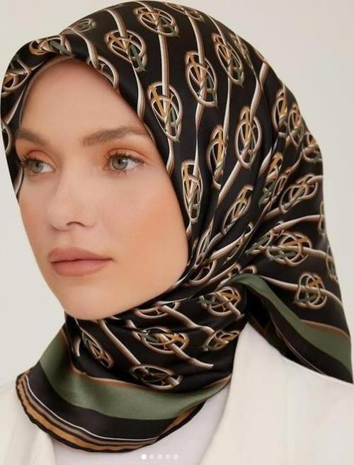 E22KA8822D0338 Dj Saf İpek Eşarp 8822D (T)  (Nostalji Twill)