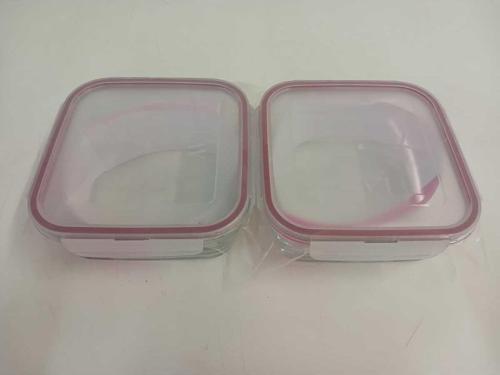 Lav Fresco Cam Kilitli Saklama Kabı 2’Li Set 1150Cc Kare (Frs-249)