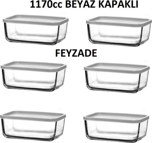 Kahvaltılık Saklama Kabı 6 Adet 1170Cc (Cub-238)