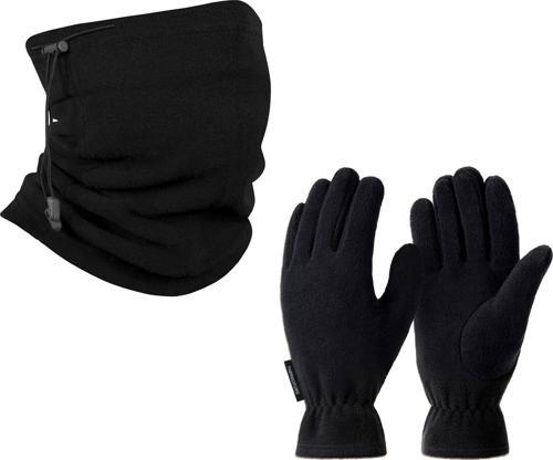 Polar Unisex Eldiven-Boyunluk Seti Siyah
