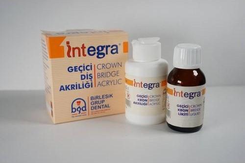 İntegra Geçici Kron Akrilik Diş Fakültesi Öğrencileri & Tüm Tamir İşlem, İçin Akrilik  120GR+100ML 